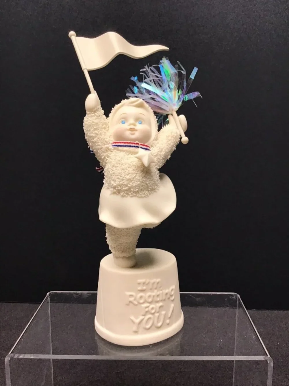 Dept 56 Snowbabies “I'm Rooting for You” Starlight Games W/Box 2003 Cheering